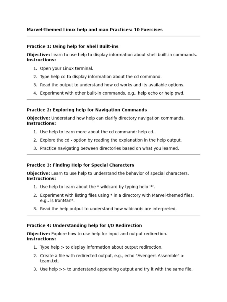5 help man command | PDF | Computer Science | Software Engineering