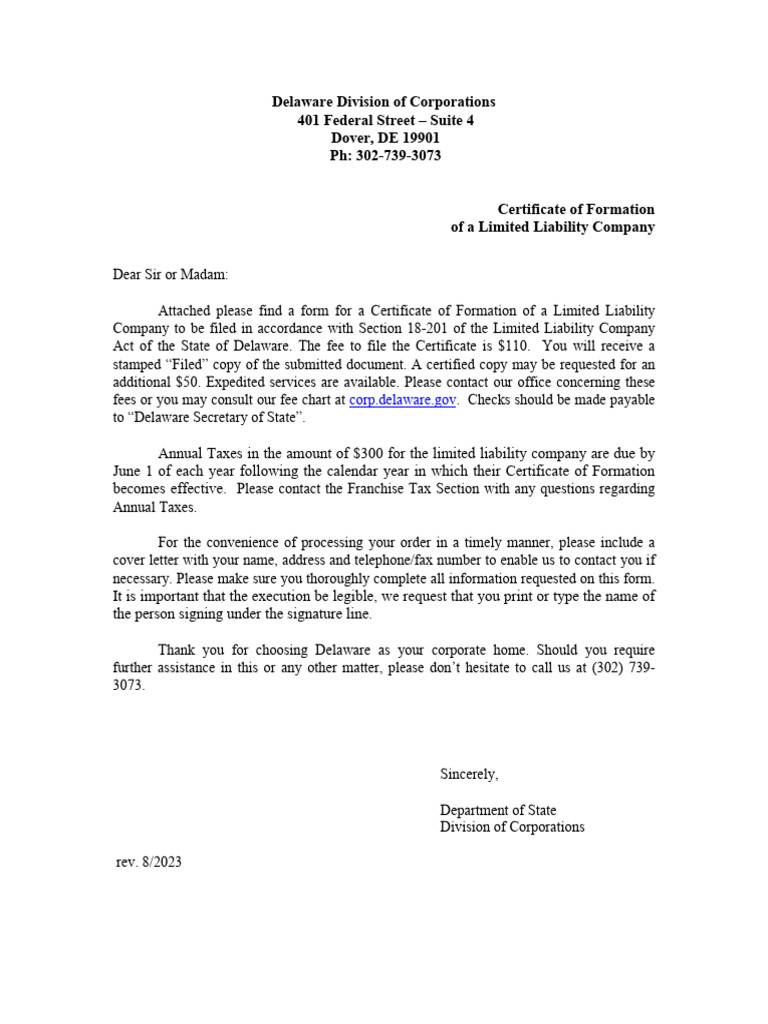 Llc formation pdf limited liability company corporations