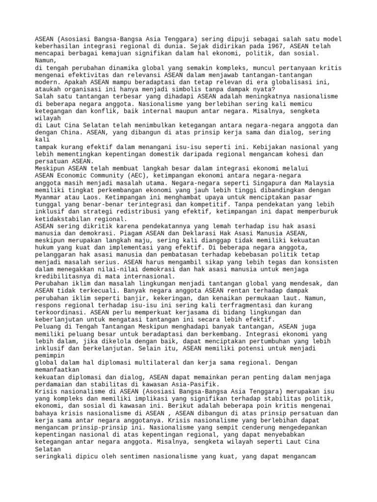 Tantangan dan Peluang ASEAN 2023 | PDF