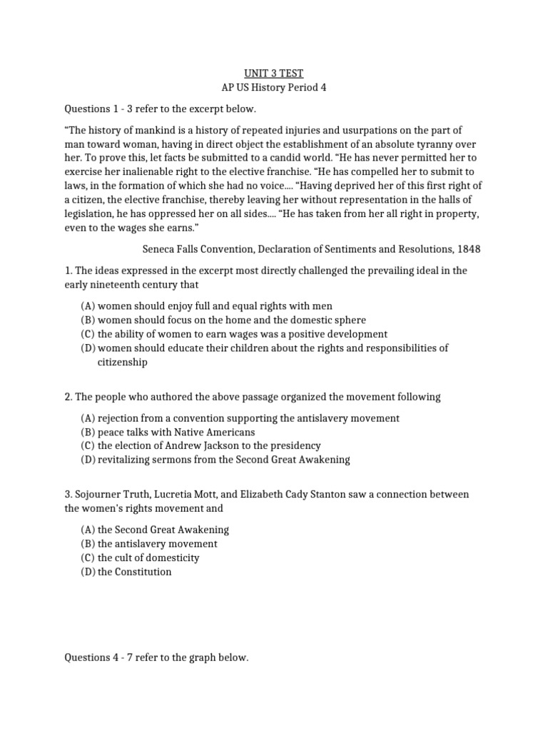 APUSH Period 4 Test Overview | PDF | The United States | Politics Of ...