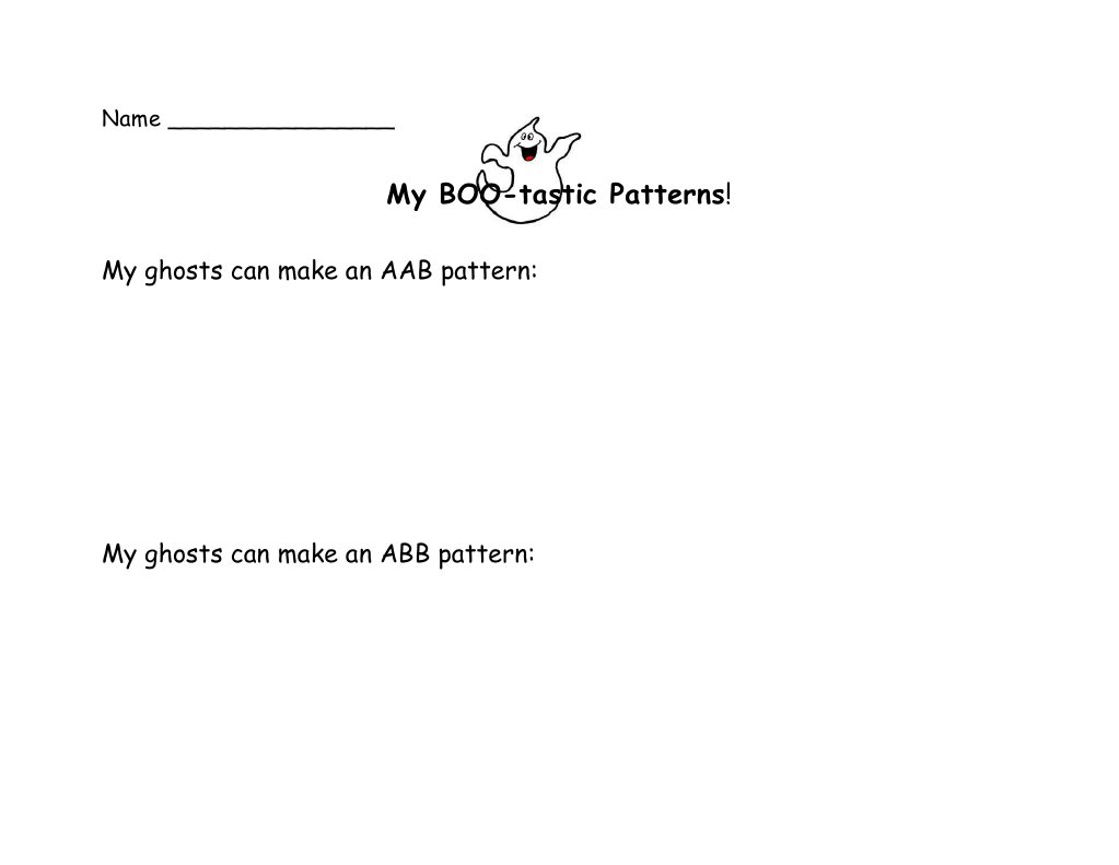 Fun Ghost Patterns for Kids | PDF