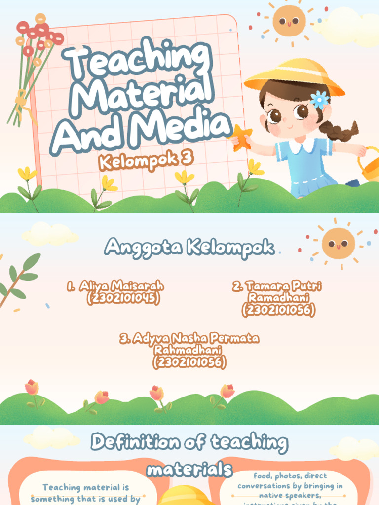 Teaching Material and Media - Kel 3 | PDF | Learning | Graphics