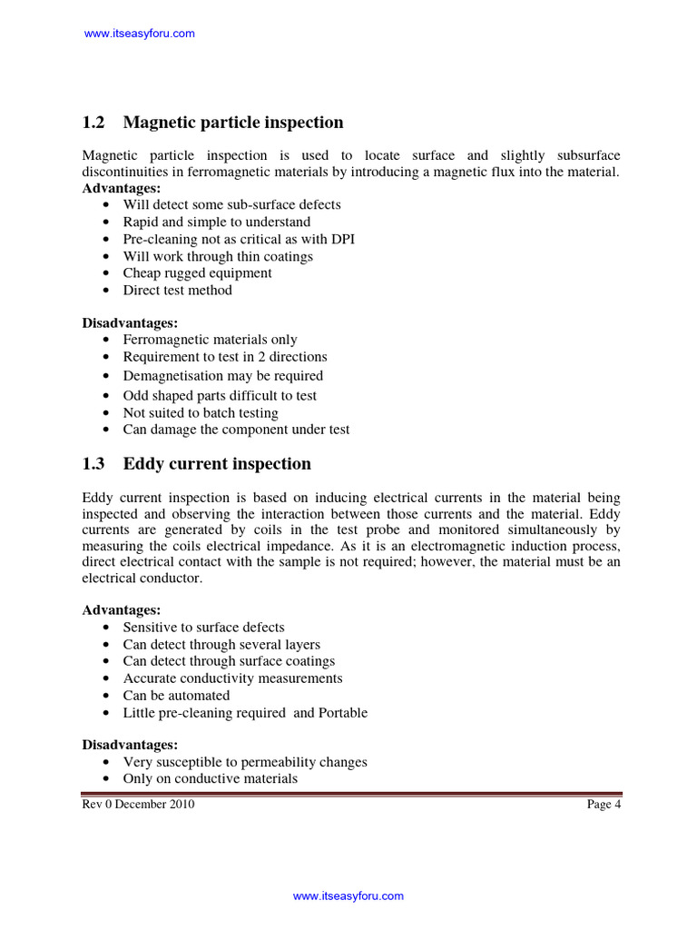 Magnetic & Eddy Current Inspection Guide | PDF