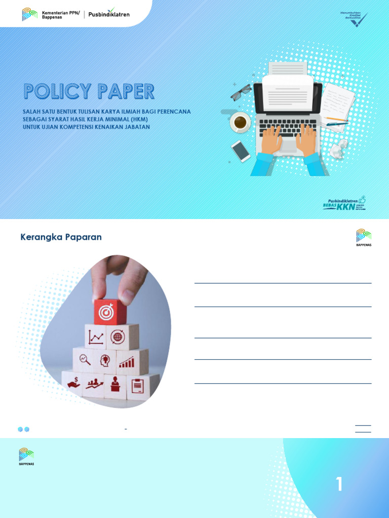 Panduan Penulisan Policy Paper Perencana | PDF