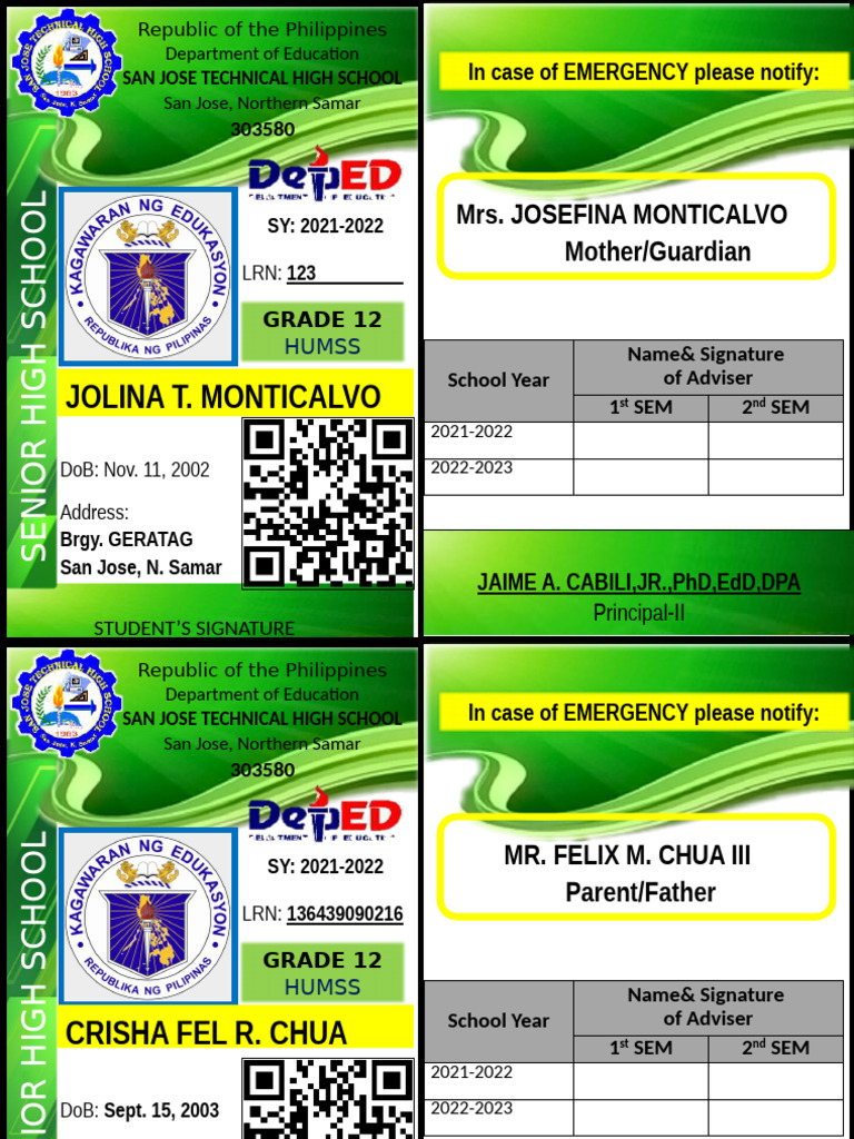ID Student New | PDF