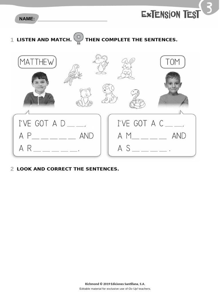 Classroom Activity Worksheets | PDF