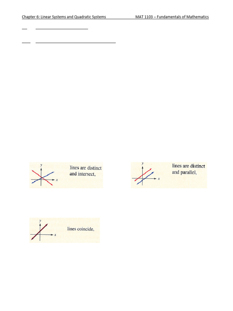 Chap 6 (System of Linear Equations) | PDF | System Of Linear Equations ...