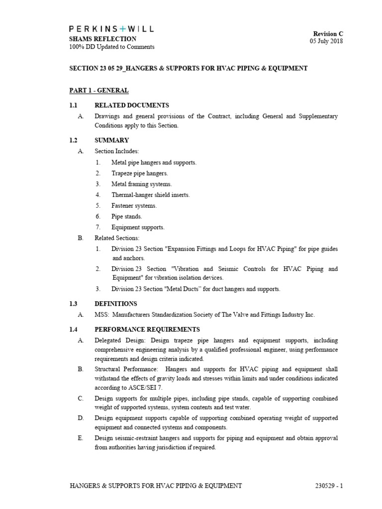 Hangers &supports PL & HVAC | PDF | Pipe (Fluid Conveyance) | Welding