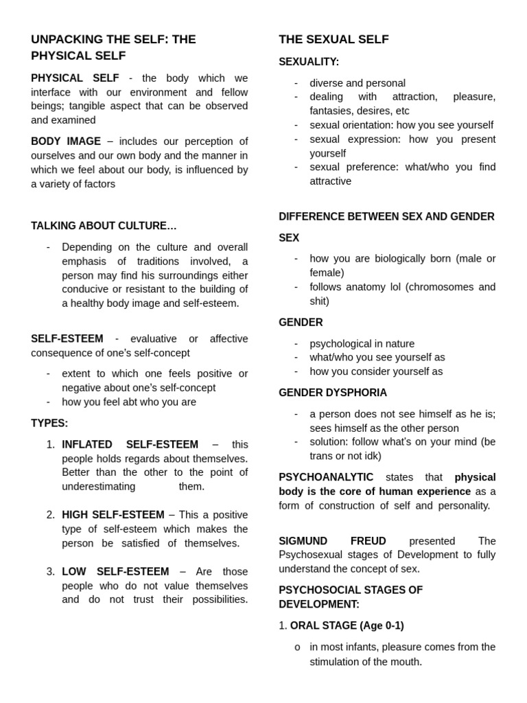Unpacking the Self | PDF | Sexual Arousal | Human Sexuality