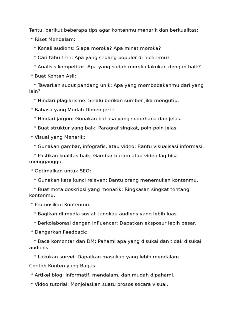 tips konten | PDF