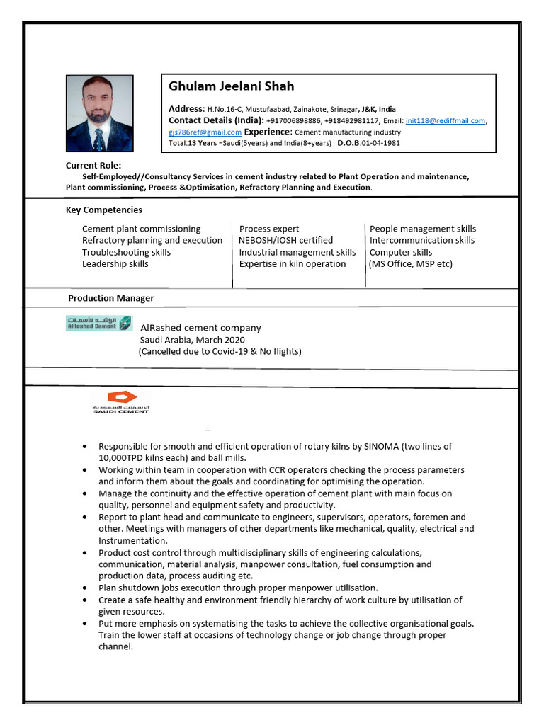 Cement Plant Operations Expertise | PDF | Cement