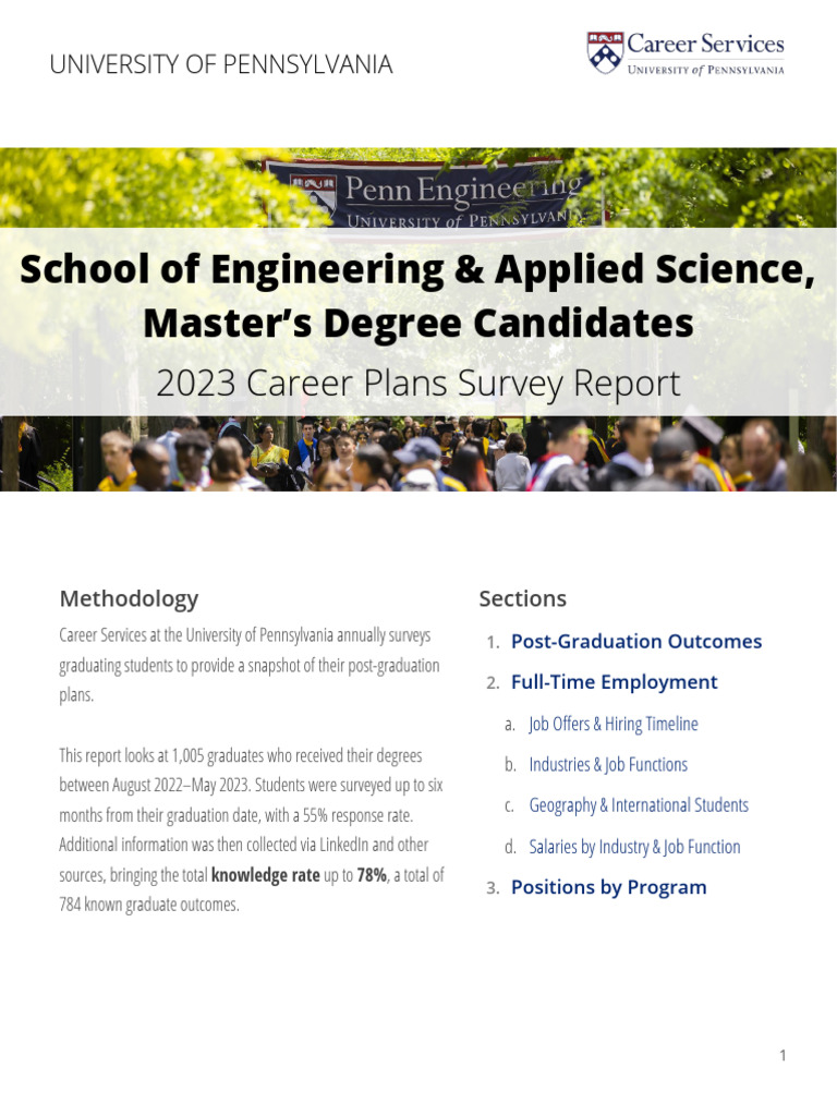 2023 Engineering Master's Career Outcomes | PDF | Engineering | System ...