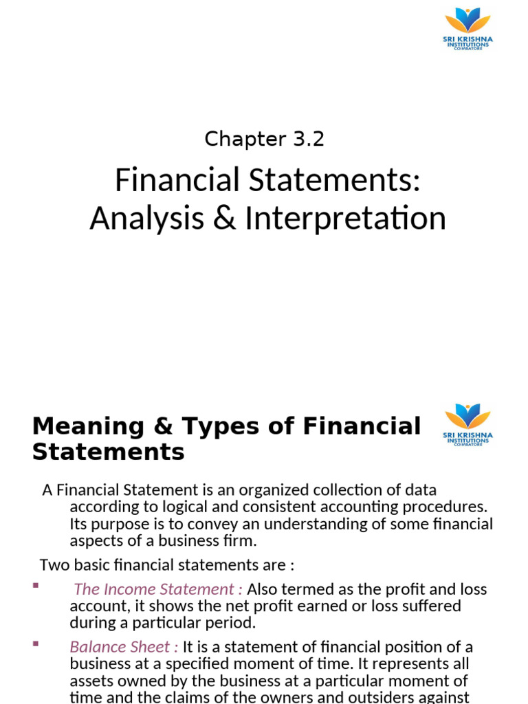 Chapter 3.2 - Financial Statement Analysis | PDF | Dividend | Equity ...