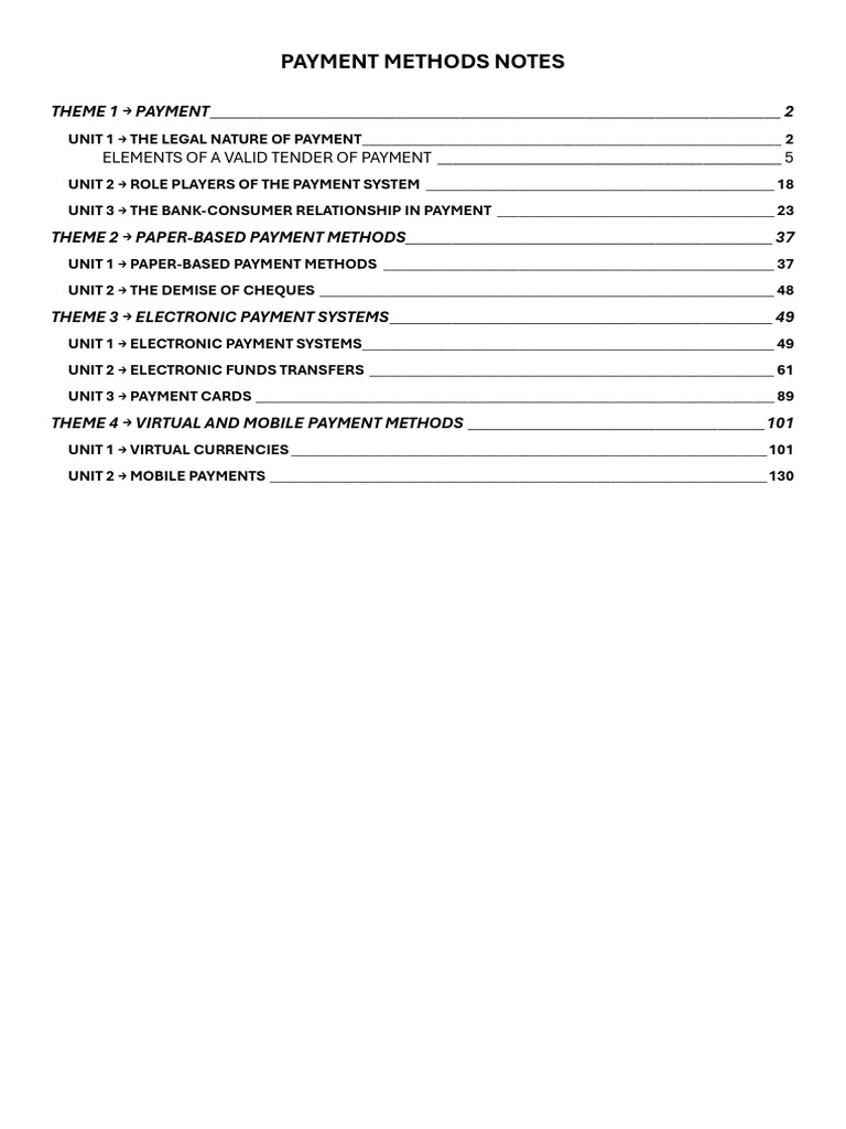Overview of Payment Methods and Systems | PDF | Payments | Guarantee