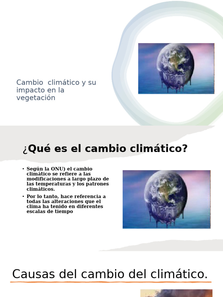 V Cambio Climático y Su Impacto en La Vegetación | PDF