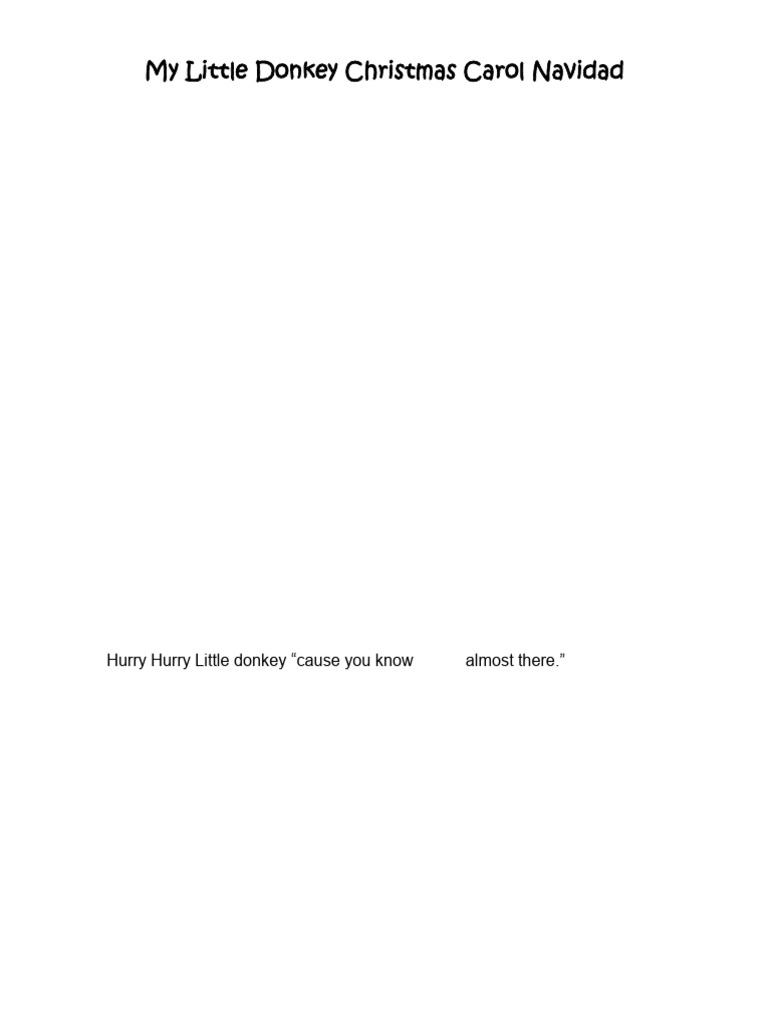 Free donkeys christmas script