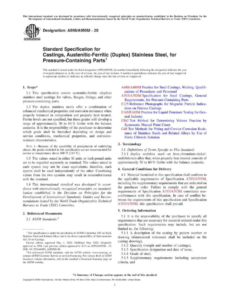 Astm A995 | PDF