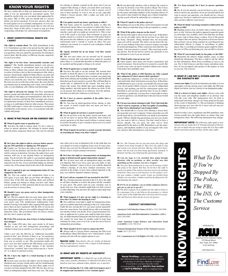 Understanding Your Rights with Law Enforcement | PDF | Search And ...
