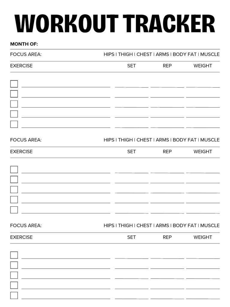 Exercise Guide: Focus Areas & Metrics | PDF