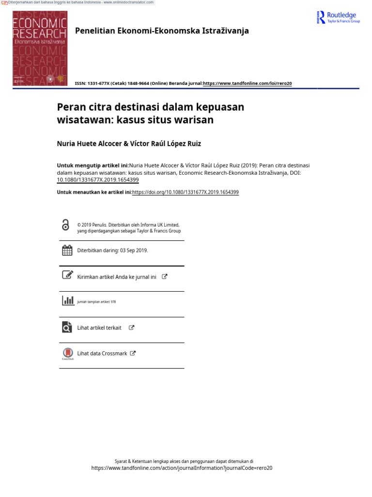 The Role of Destination Image in Tourist Satisfaction The Case of A ...