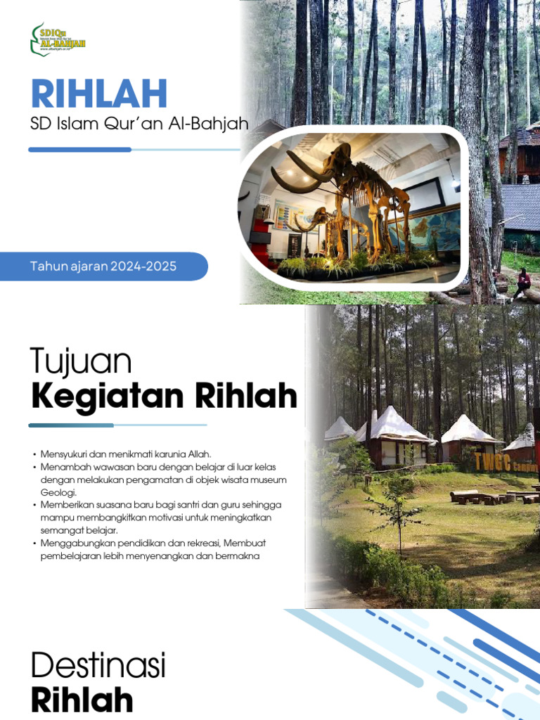 Rihlah SD Islam Al-Bahjah: Wisata Edukasi | PDF