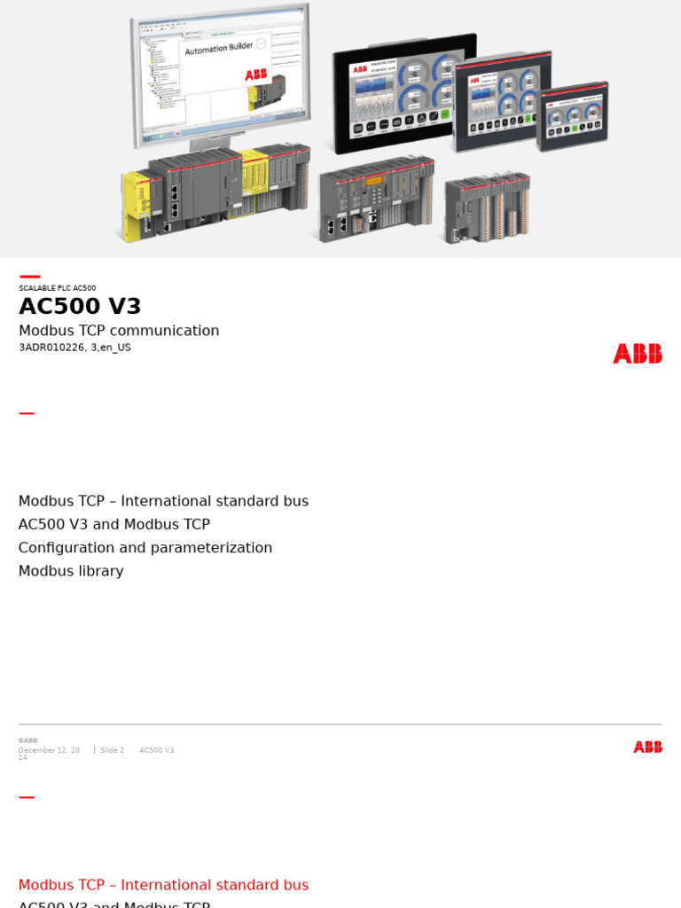 AC500 V3 Modbus TCP User Manual | PDF | Internet Protocol Suite ...