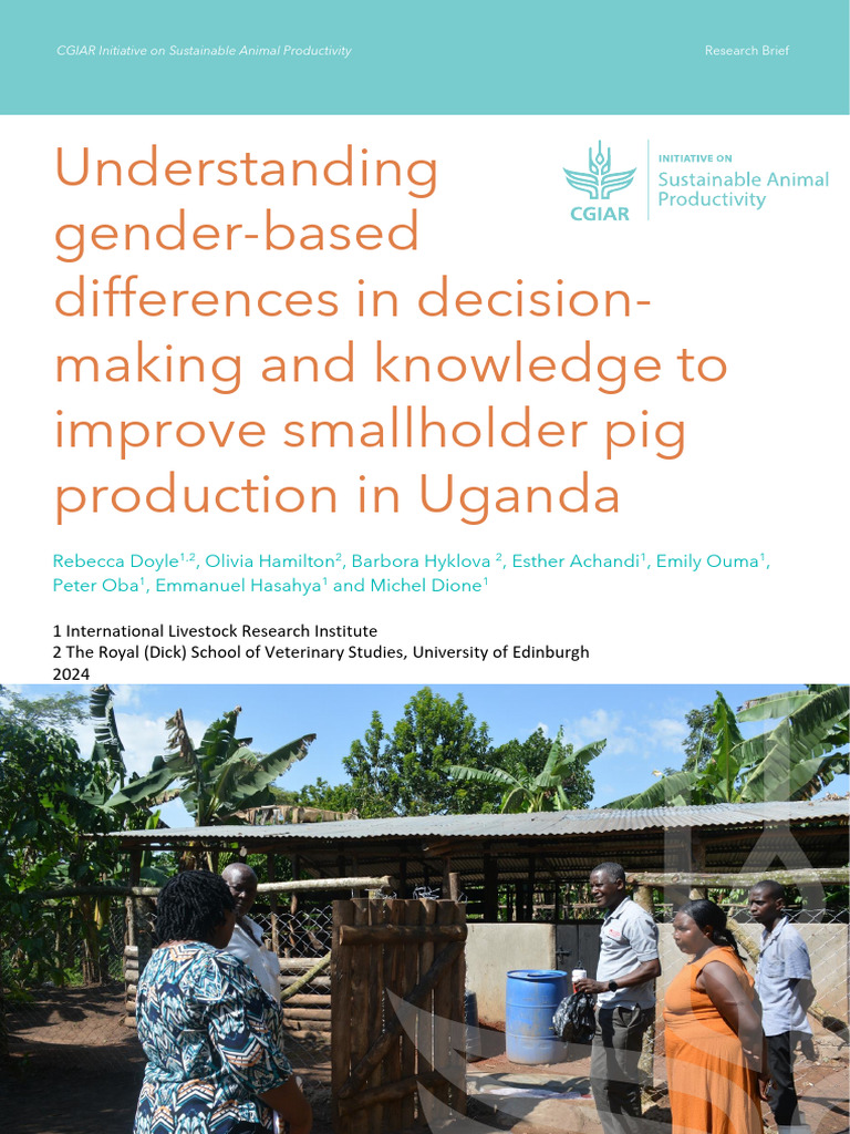 Understanding Genderbased Differences | PDF | Smallholding | Pig