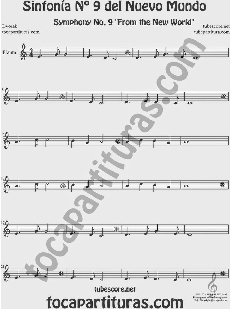 sinfon-a-del-nuevo-mundo-partitura-de-flauta-f-cil-simphony-n-9-from