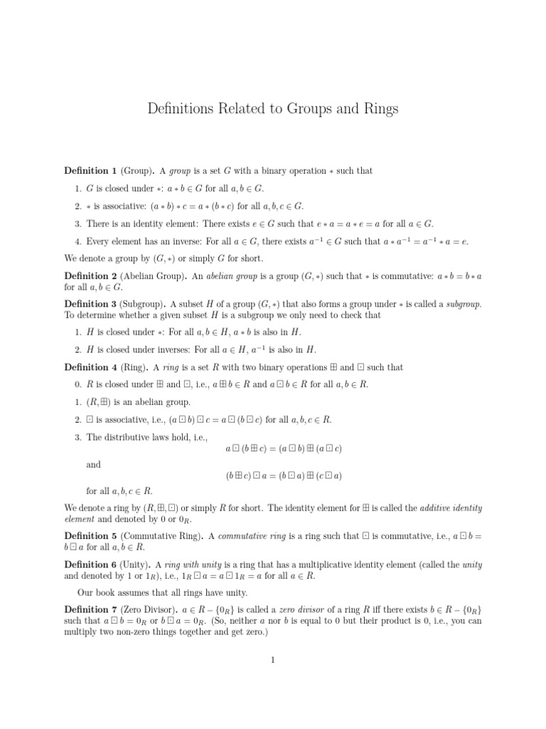 2. tham khao | PDF | Group (Mathematics) | Ring (Mathematics)
