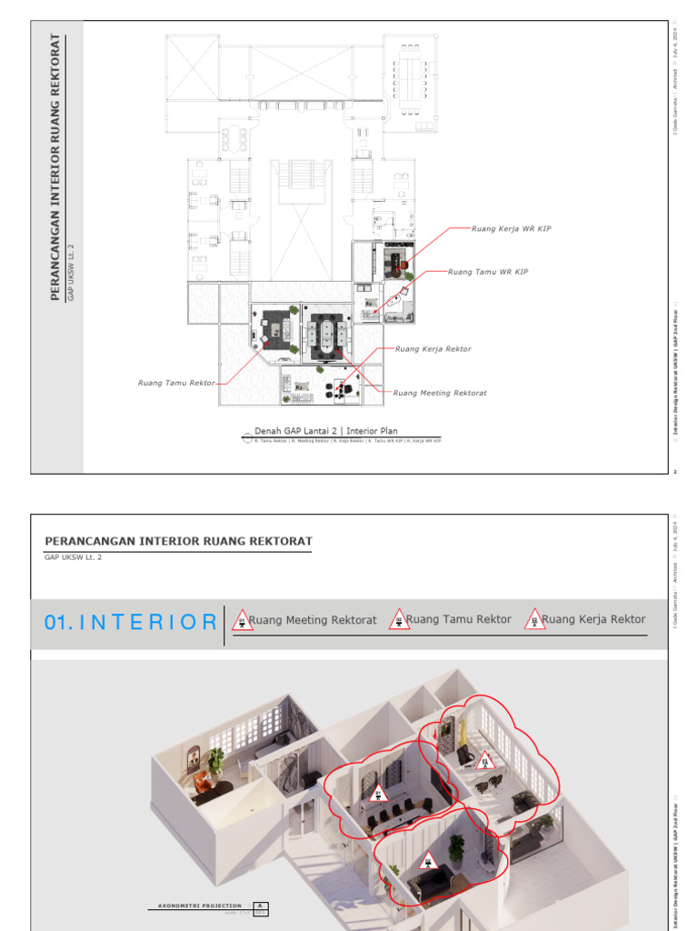 Interior Design of UKSW Rektorat | PDF | Interior Design | Design