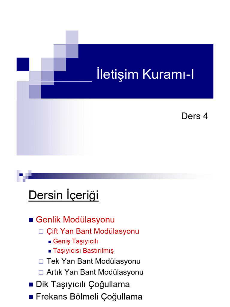 Ders 4 | PDF