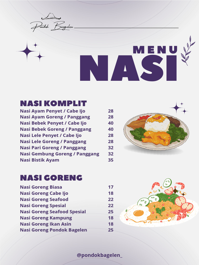 Menu Pondok 23 1 Pdf