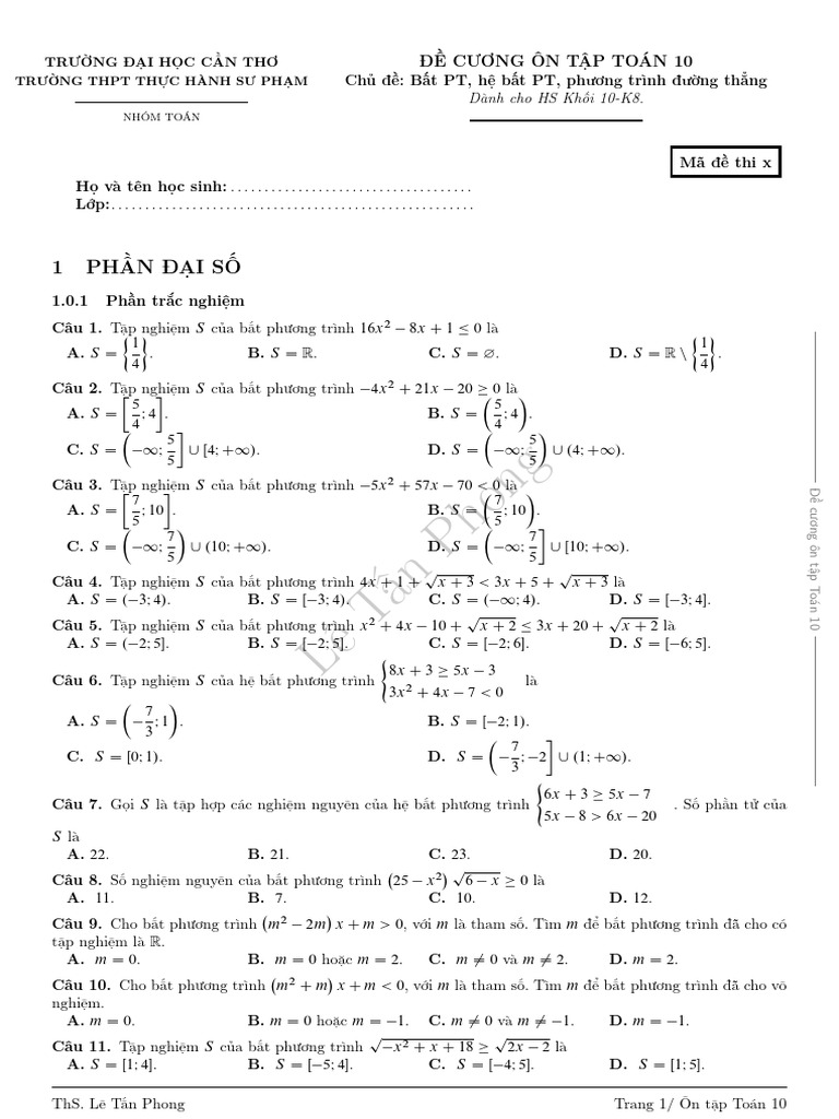 Toan 10 | PDF