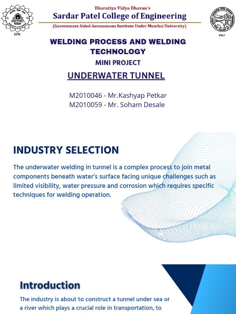 Underwater Tunnel Welding Techniques | PDF | Welding | Construction
