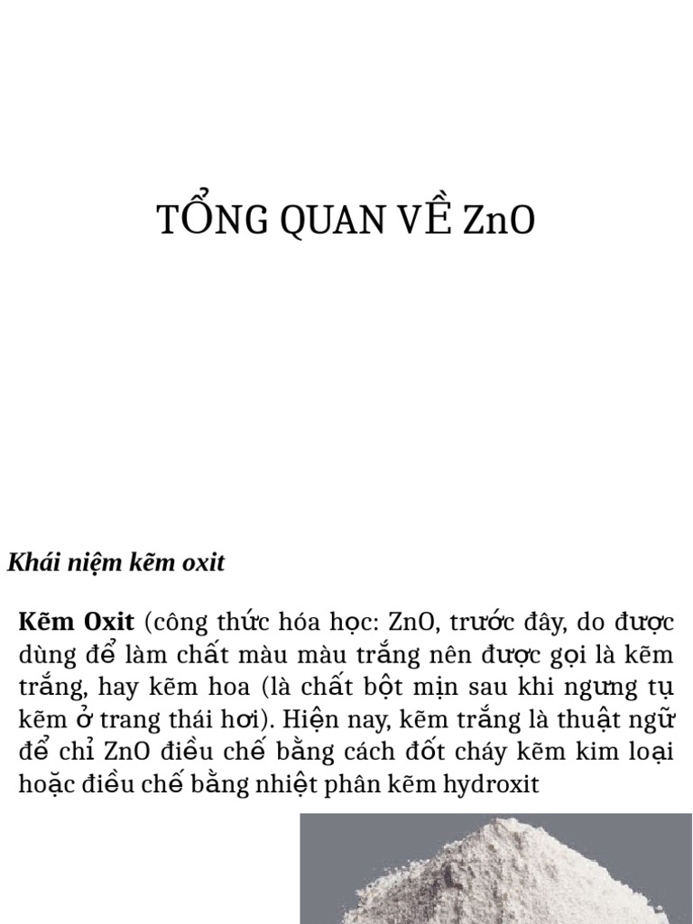 QUY TRÌNH T NG H P H T ZnO | PDF