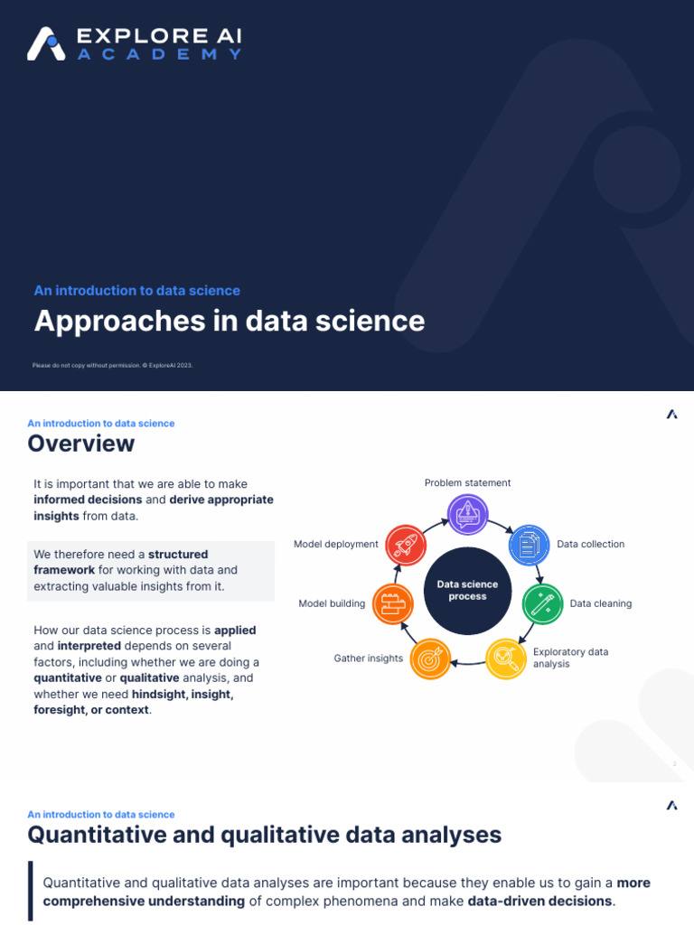Introduction to Data Science Process | PDF | Data Analysis | Data Science