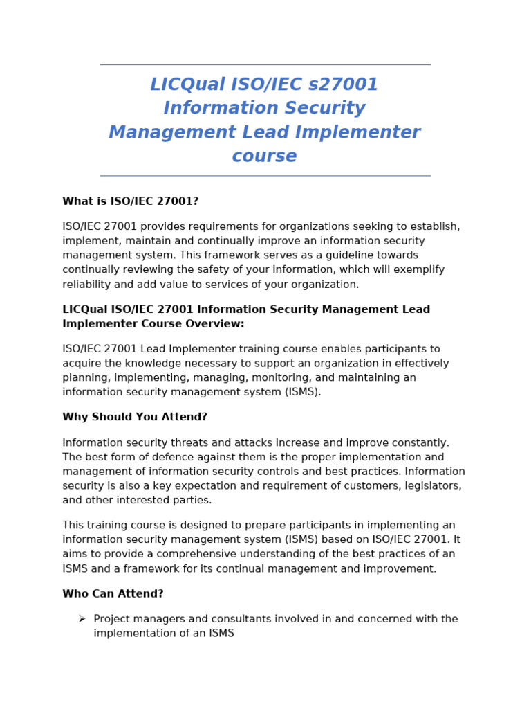 3-LICQual ISO IEC 27001 Information Security Management Lead ...