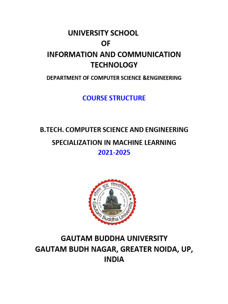 B.tech. CSE Machine Learning 2021-25 | PDF | World Wide Web | Internet ...