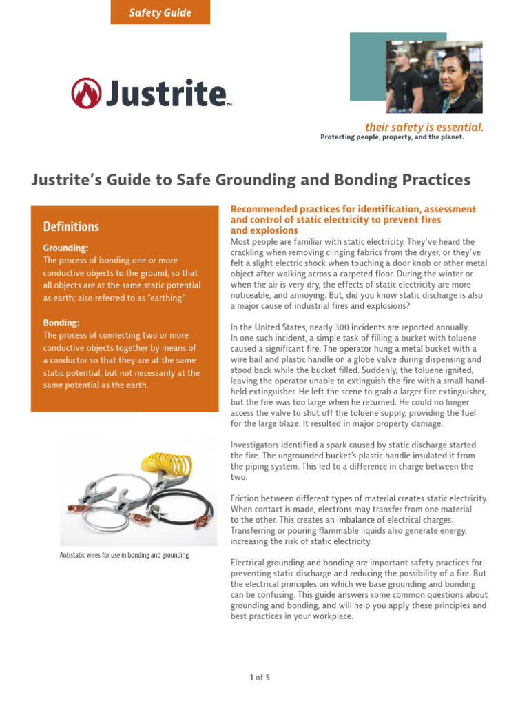 Grounding and Bonding Safety Guide | PDF | Physical Sciences ...