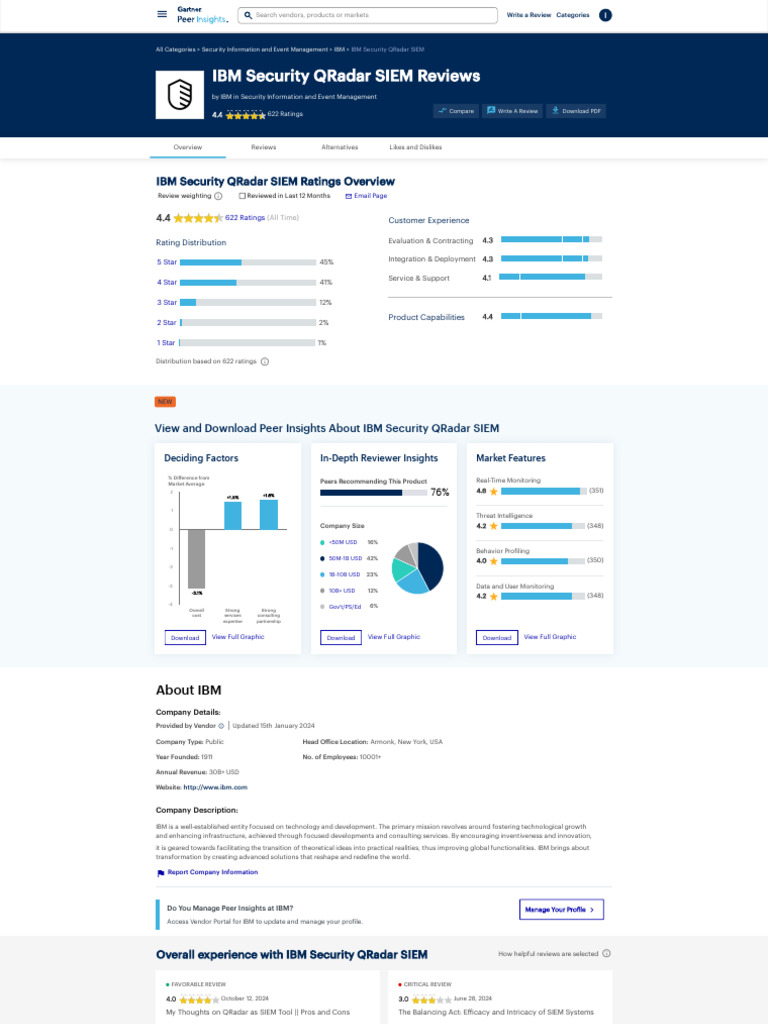 IBM QRadar SIEM Reviews & Ratings | PDF | Computer Science ...