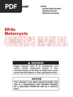 ZX14R Owner's Manuals 1 | PDF | Motorcycle | Motor Oil