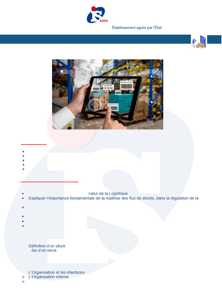 Gestion des Stocks en Logistique | PDF | Inventaire | Logistique