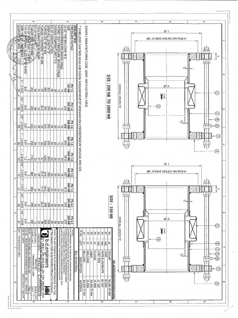 SS Bellows Tentative | PDF