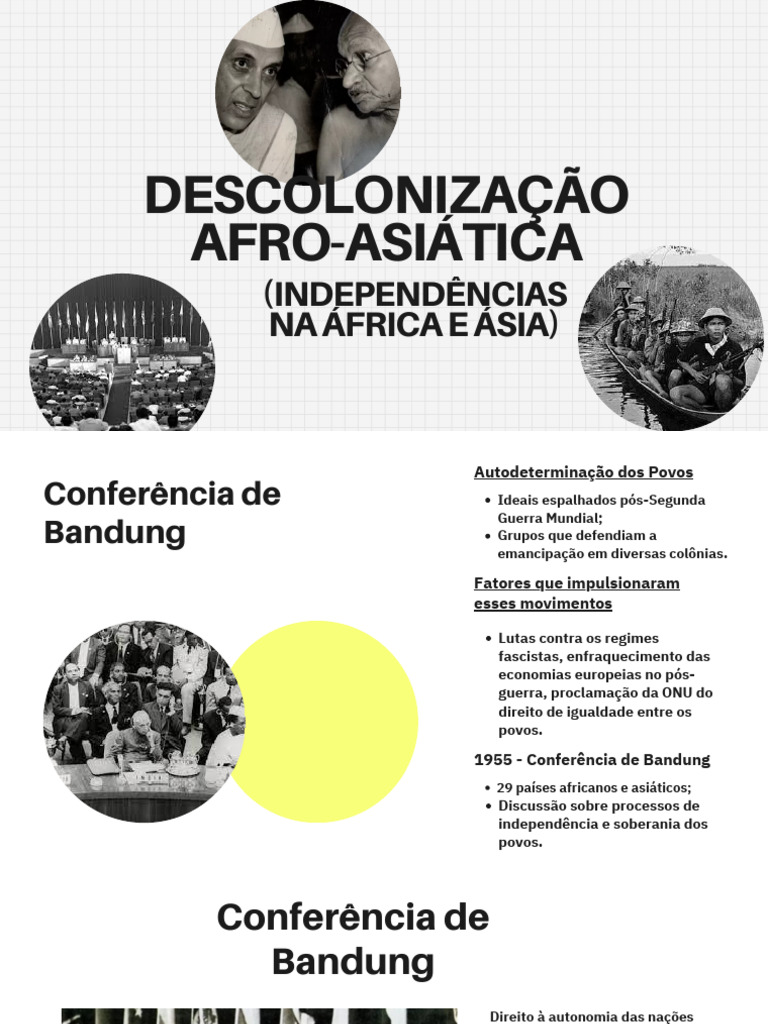 Descolonização Afro-Asiática: Lutas e Ideais | PDF | Mahatma Gandhi ...