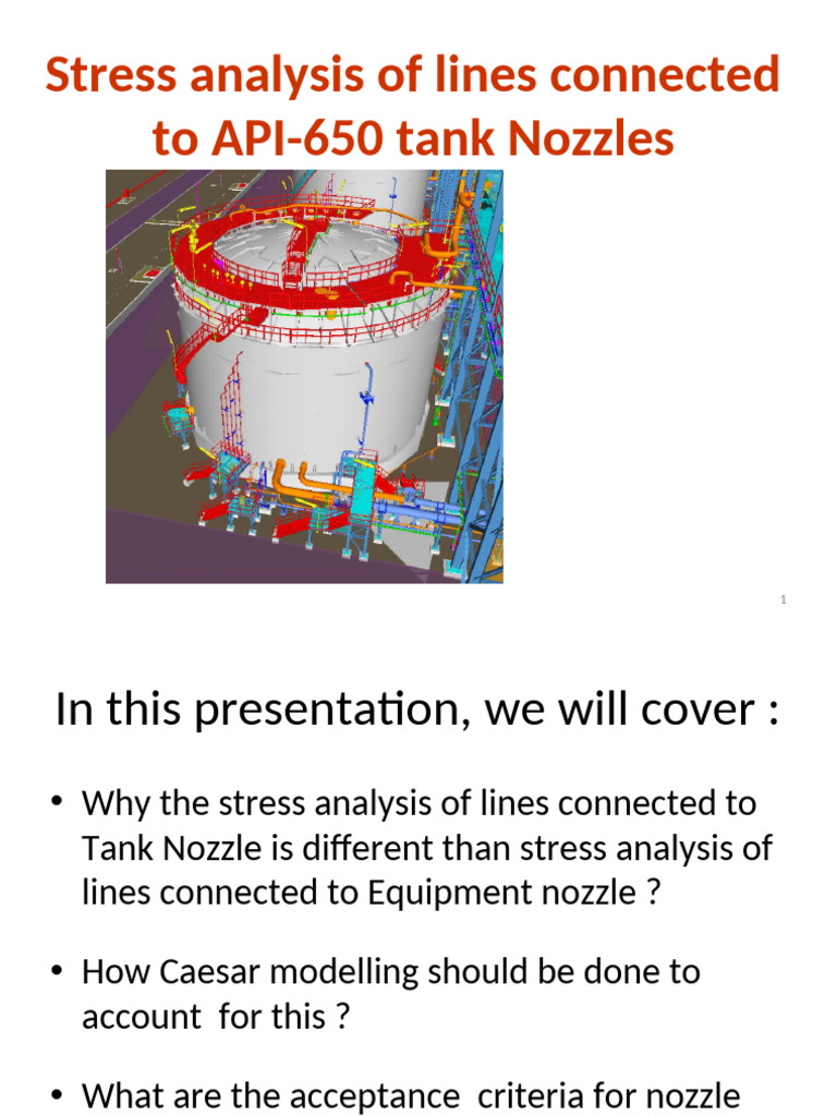 Tank Nozzle Stress Analysis Guide | PDF | Rotation | Pressure