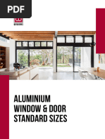WIDELINE Awning Window Standard Size | PDF | Window | Building Technology