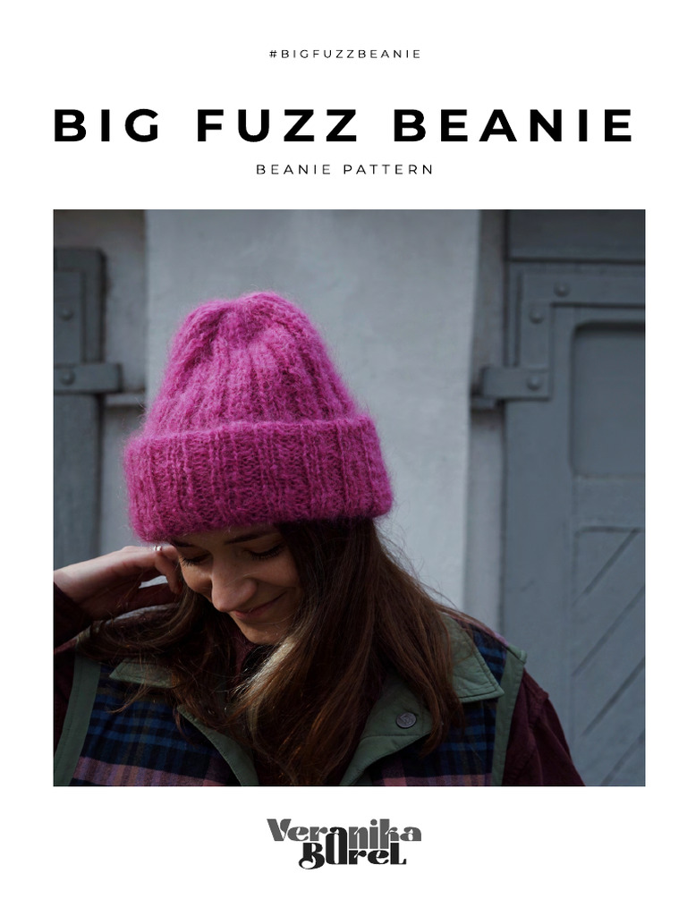Big Fuzz Beanie ENG | PDF | Knitting | Yarn