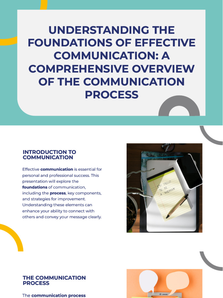 Slidesgo Understanding the Foundations of Effective Communication a ...