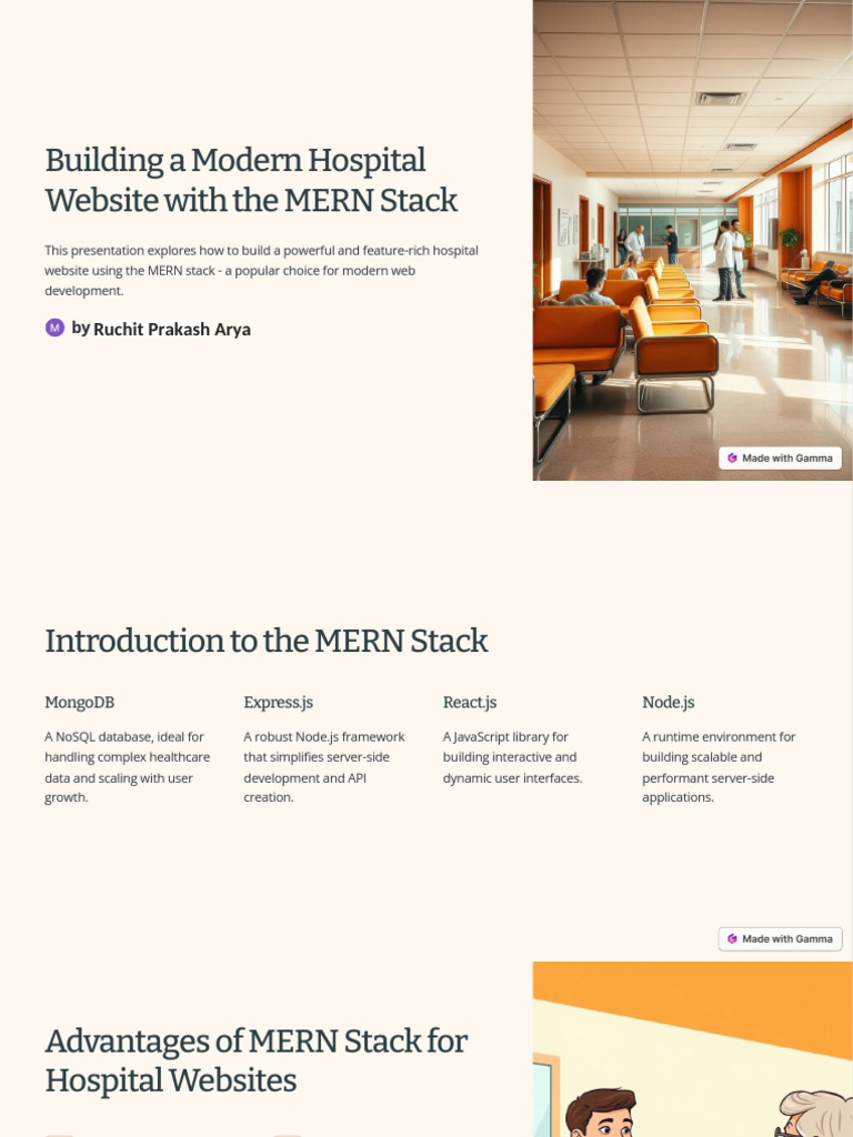 Modern Hospital Website with MERN Stack | PDF | Computer Science ...