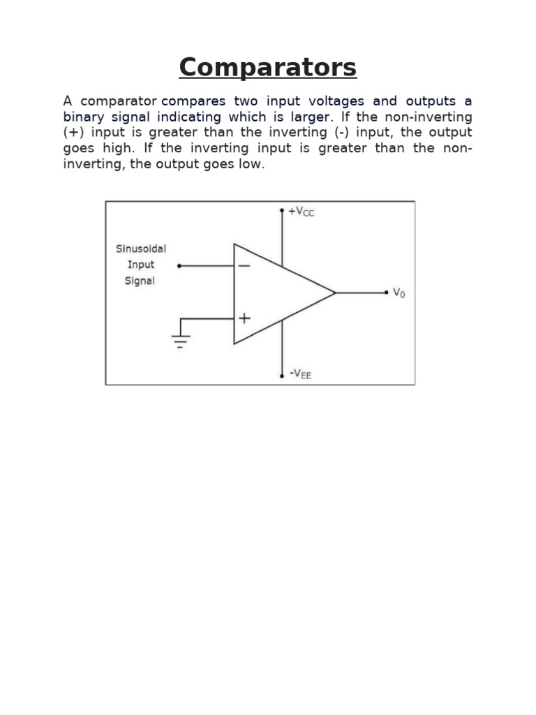 Comparators PPT | PDF